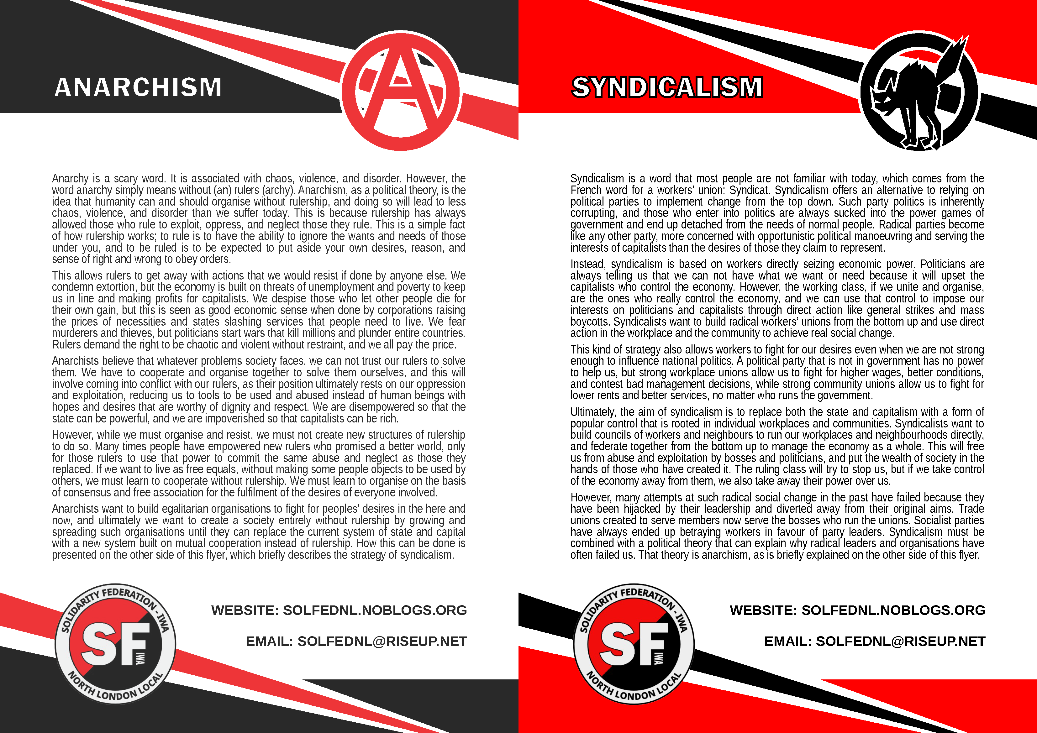 Anarchism and Syndicalism (short)
