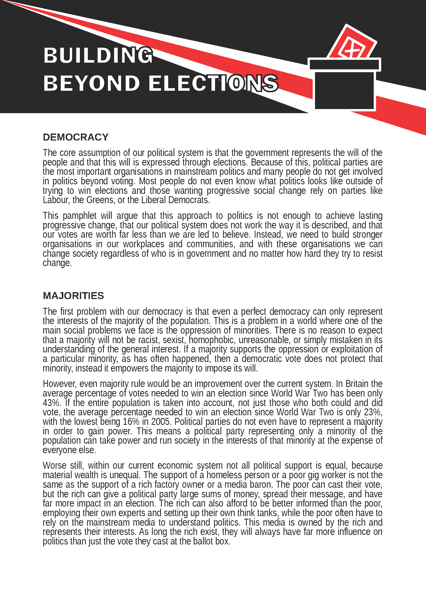 Building Beyond Elections