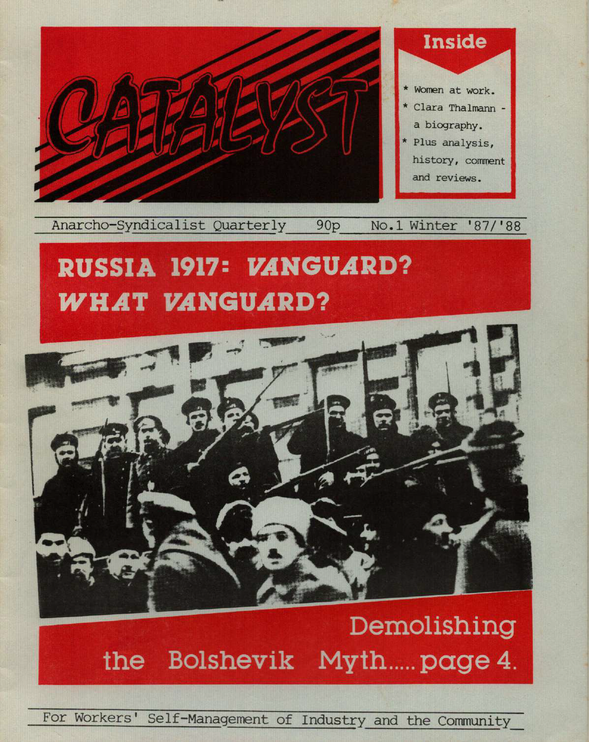 Catalyst - Anarcho-syndicalist quarterly (Winter 1987-1988)