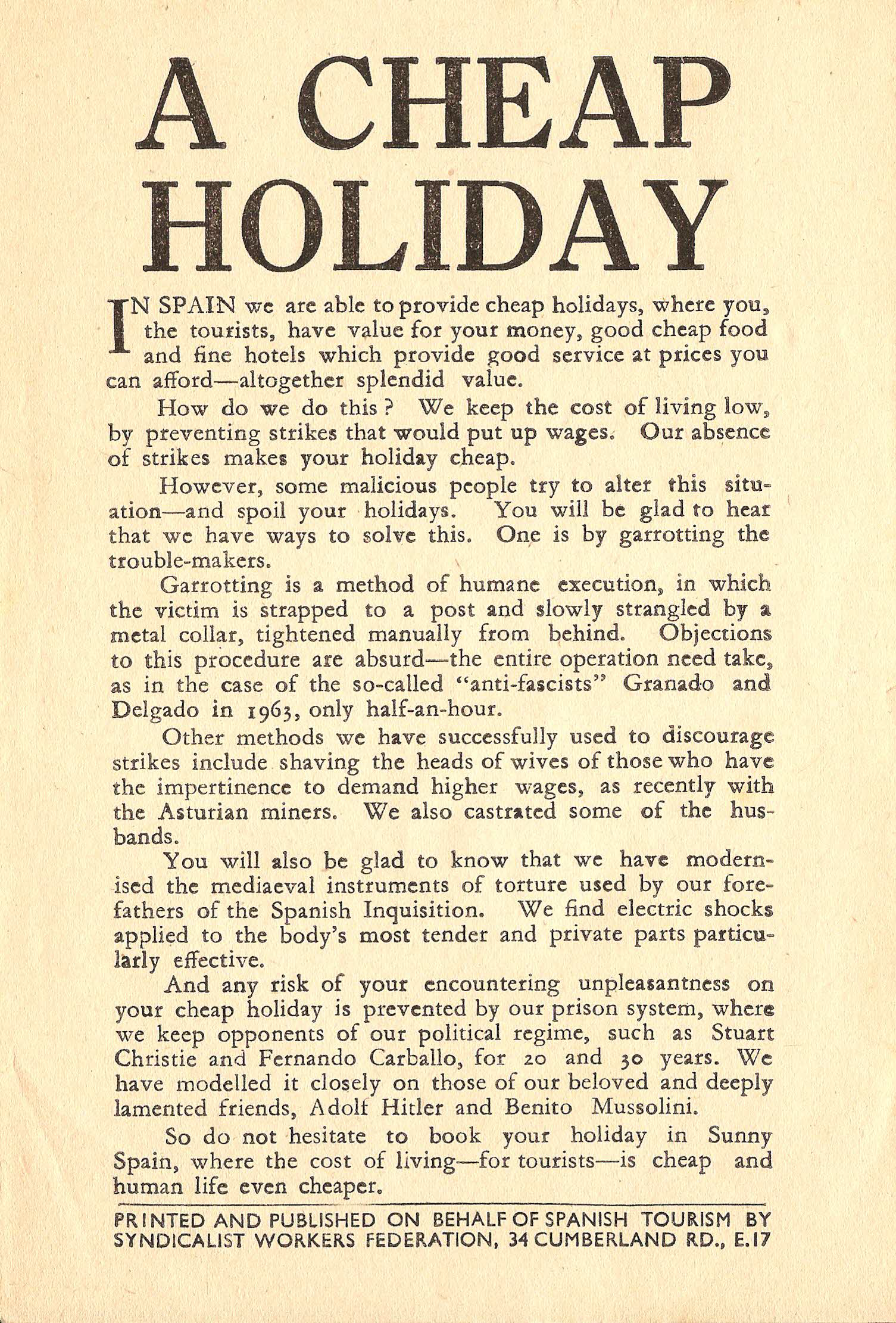 cheap holiday