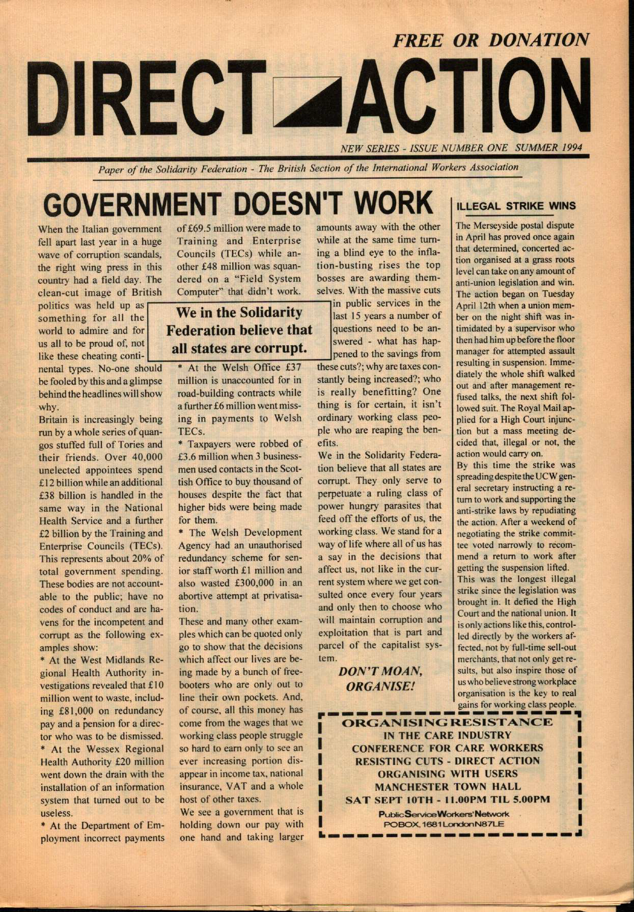Direct Action #1 (Summer 1994)
