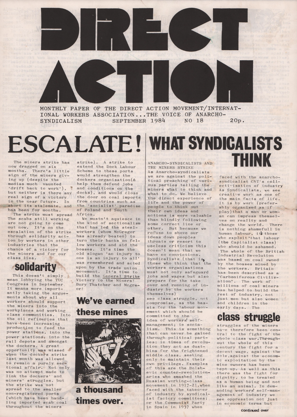 Direct Action #18 (September 1984)