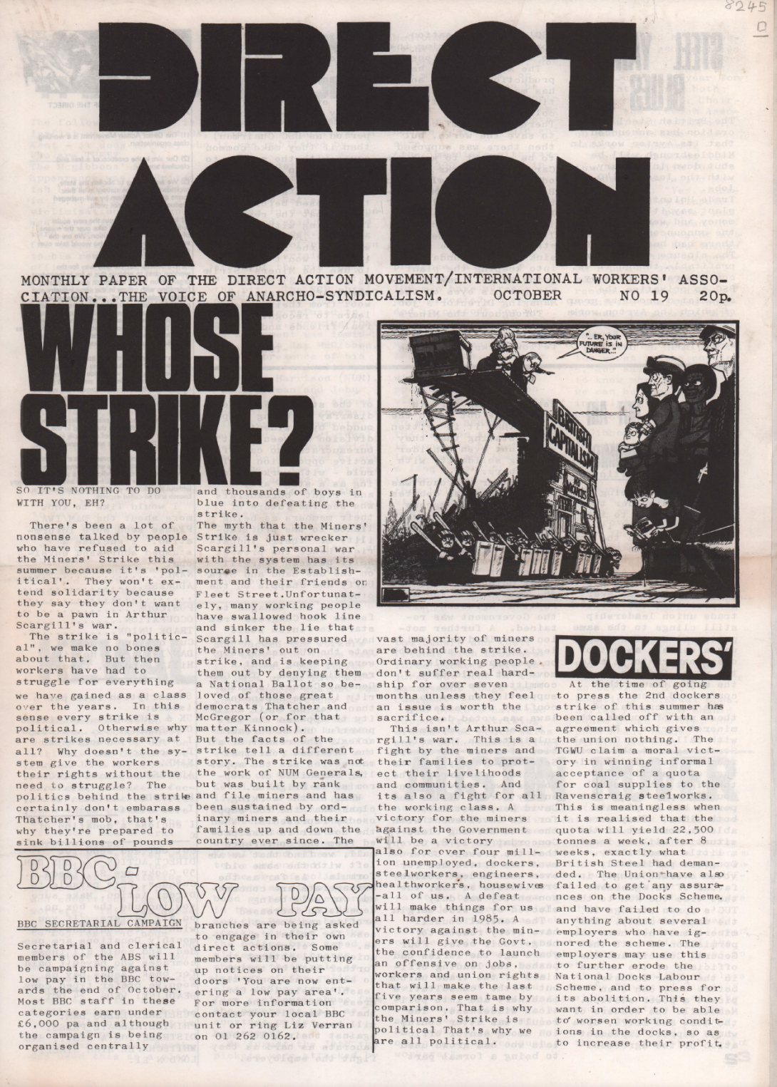 Direct Action #19 (October 1984)