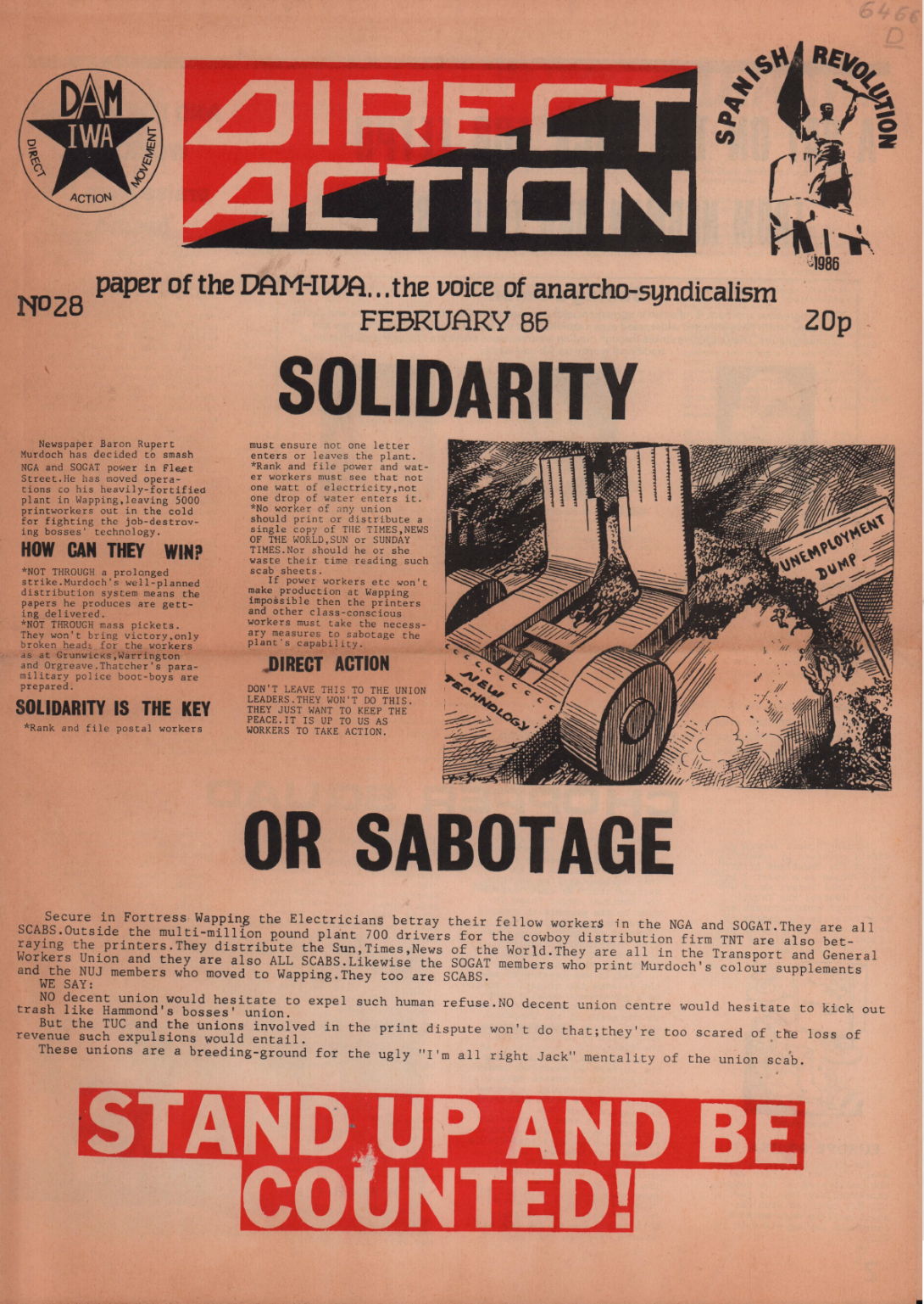 Direct Action #28 (February 1986)