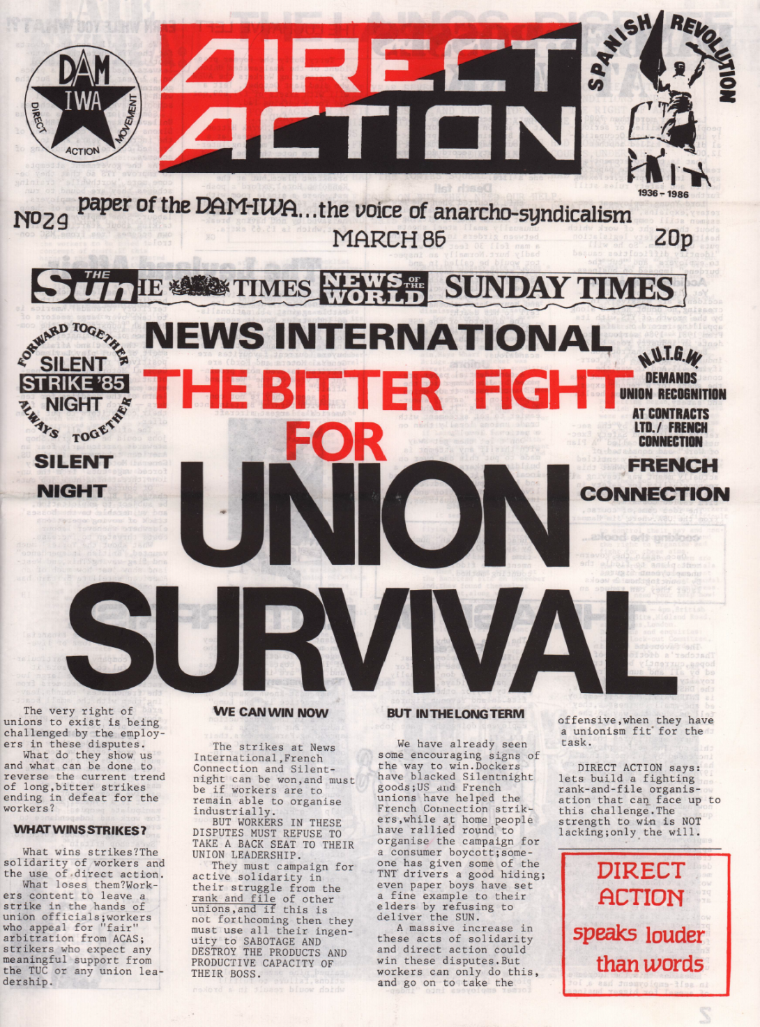 Direct Action #29 (March 1986)
