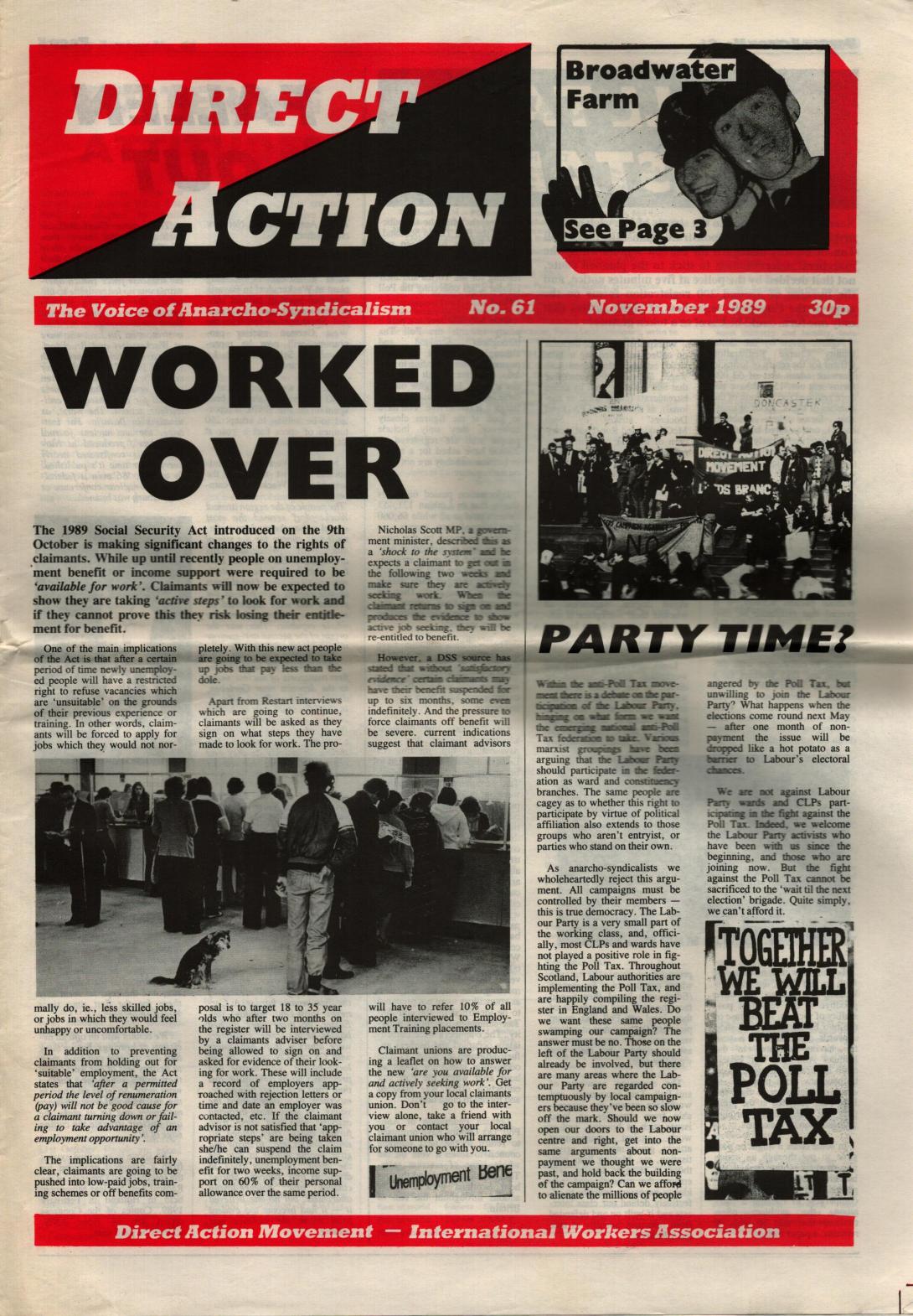 Direct Action #61 (November 1989)