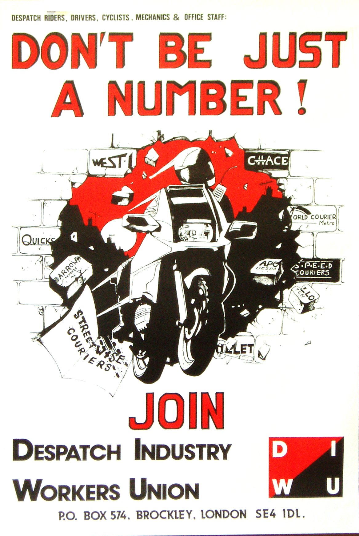 Don't be just a number - Join the Dispatch Industry Workers Union
